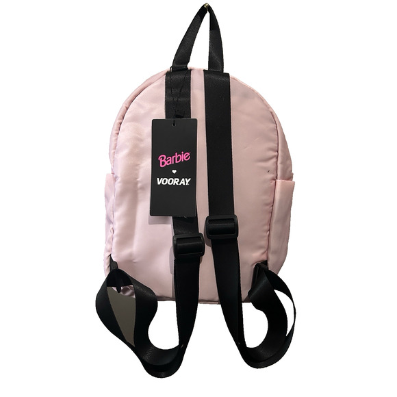 NWT Vooray Barbie Blush Pink Lexi Bagpack Lexi Small Pockets Zipper Side Pockets - Picture 4 of 8